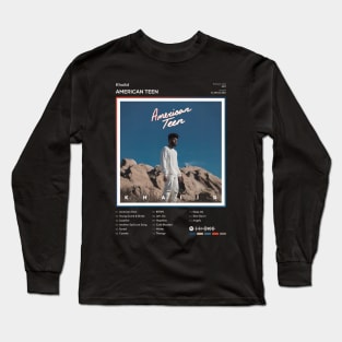 Khalid - American Teen Tracklist Album Long Sleeve T-Shirt